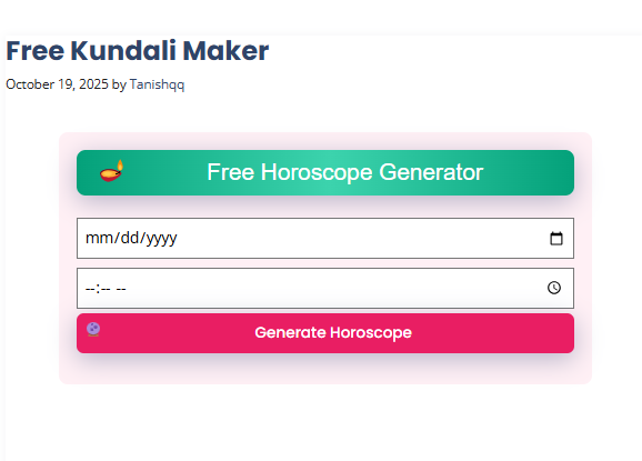 Free Kundali Maker