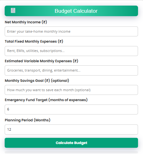 Budget Calculator