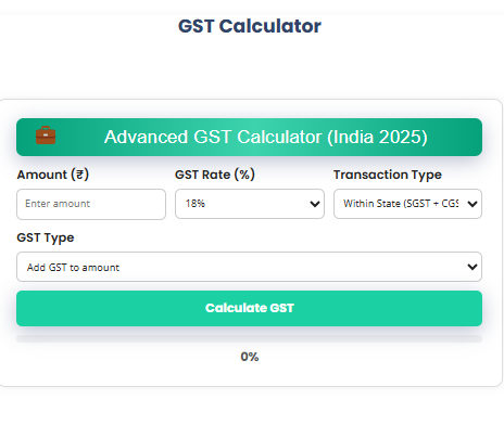 Advance GST Calculator