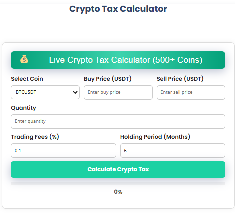 Crypto Tax Calculator