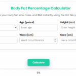 Body Fat Percentage Calculator