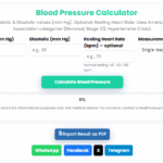 Blood Pressure Calculator