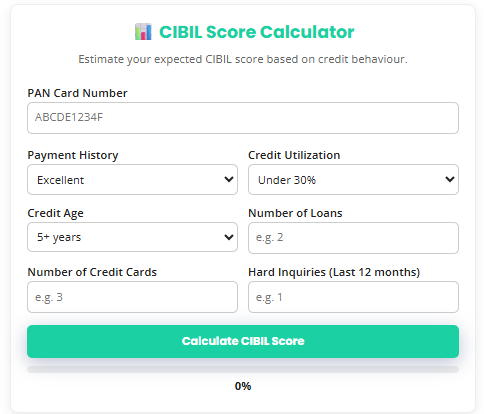 Cibil Score Calculator