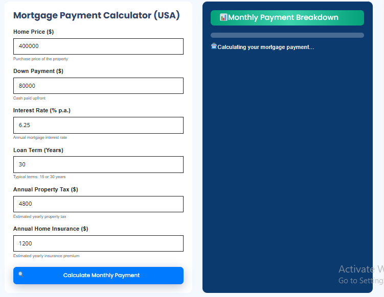 Mortgage Payment Calculator 2026